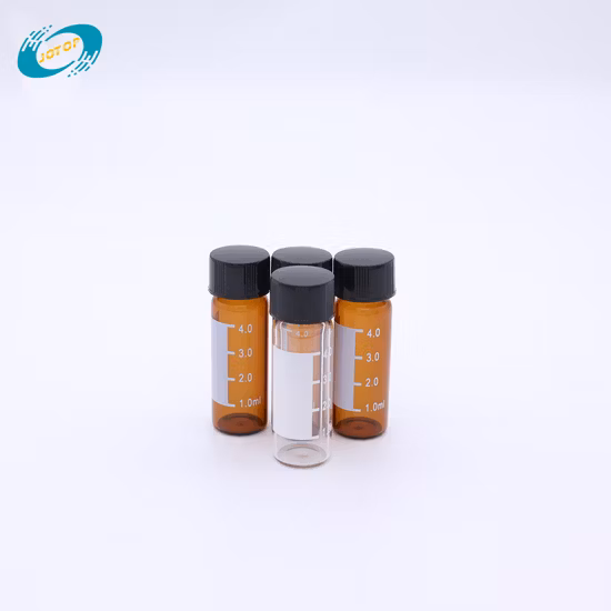 4ml HPLC 13-425 Brown Borosilicate Glass Vial with Writing Point