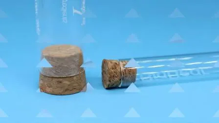 Large or Small Borosilicate Laboratory Lab Glass Test Tube with Cork